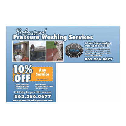 Make Your House Sparkle Small Postcard Back Design