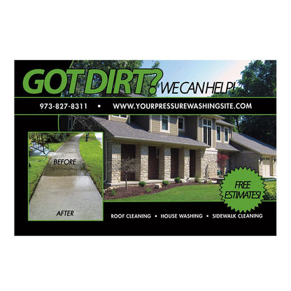 Got Dirt Small Postcard Front Design