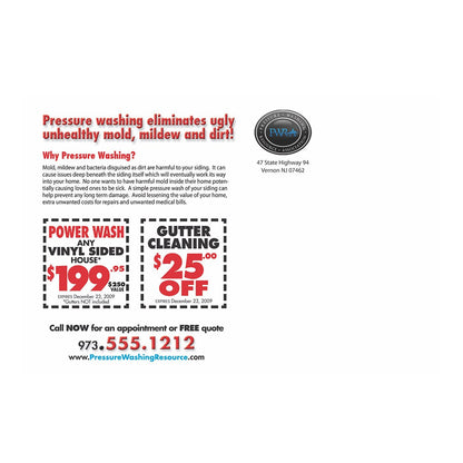 Fall Checklist Small Postcard Back Design