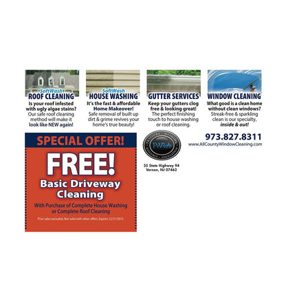 Dirty Home Small Postcard Back Design