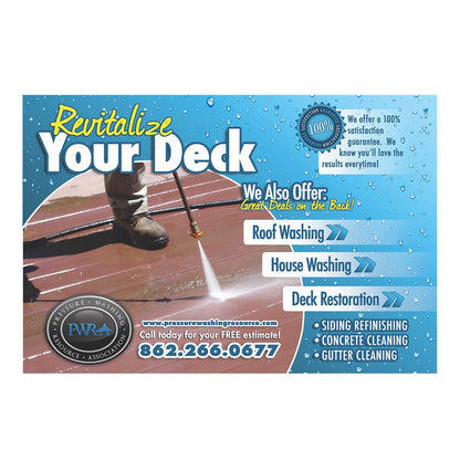 Revitalize Your Deck Small Postcard Front Design