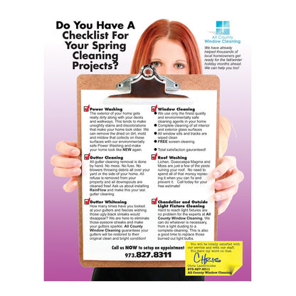 Spring Checklist Large Postcard Front Design