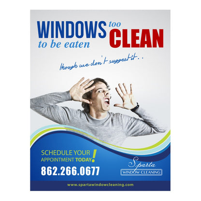 Too Clean To Be Eaten Large Postcard Front Design