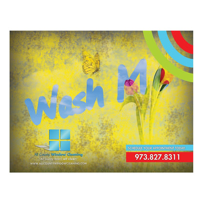 Wash Me Large Postcard Front Design