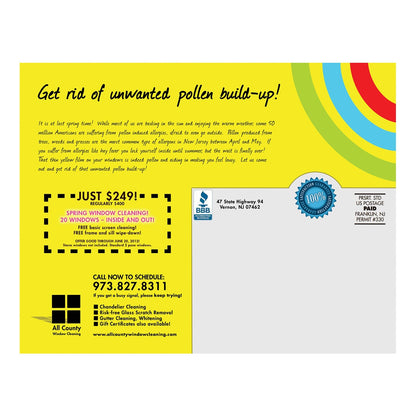 Wash Me Large Postcard Back Design