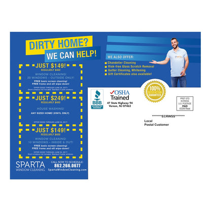 We Can Help Design Suite - Logo - Postcard Large - Back View