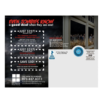 Walking Dead Design Suite - Large Postcard - Back View