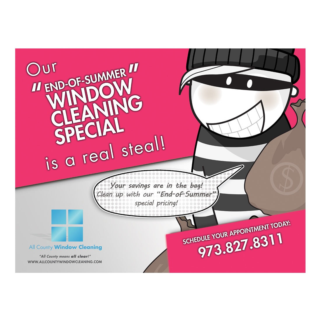 What A Steal Design Suite - Large Postcard - Front View