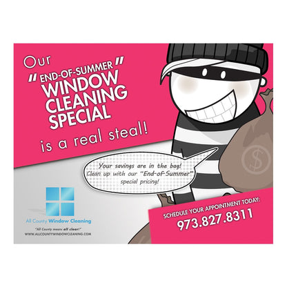 What A Steal Design Suite - Large Postcard - Front View