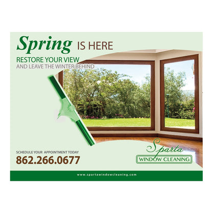 Spring Is Here Large Postcard Front Design