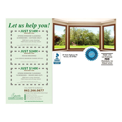 Spring Is Here Large Postcard Back Design