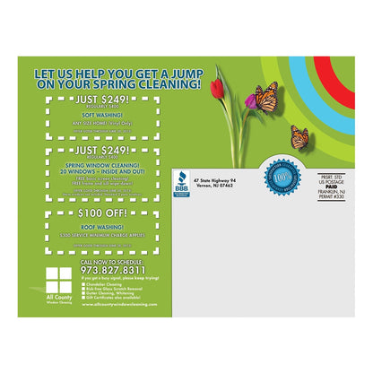 Spring Is In The Air Large Postcard Back Design