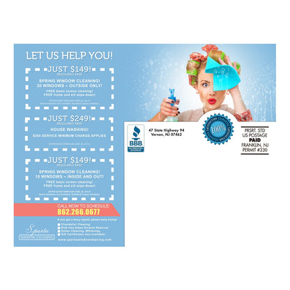 She Does Large Postcard Back Design