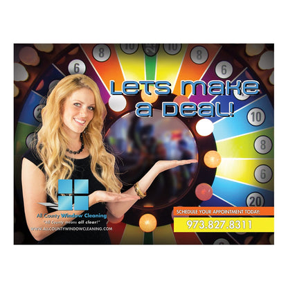 Lets Make A Deal Large Postcard Front Design