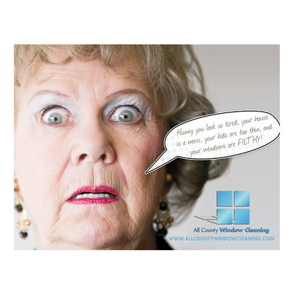 The In-Laws Are Coming Large Postcard Front Design