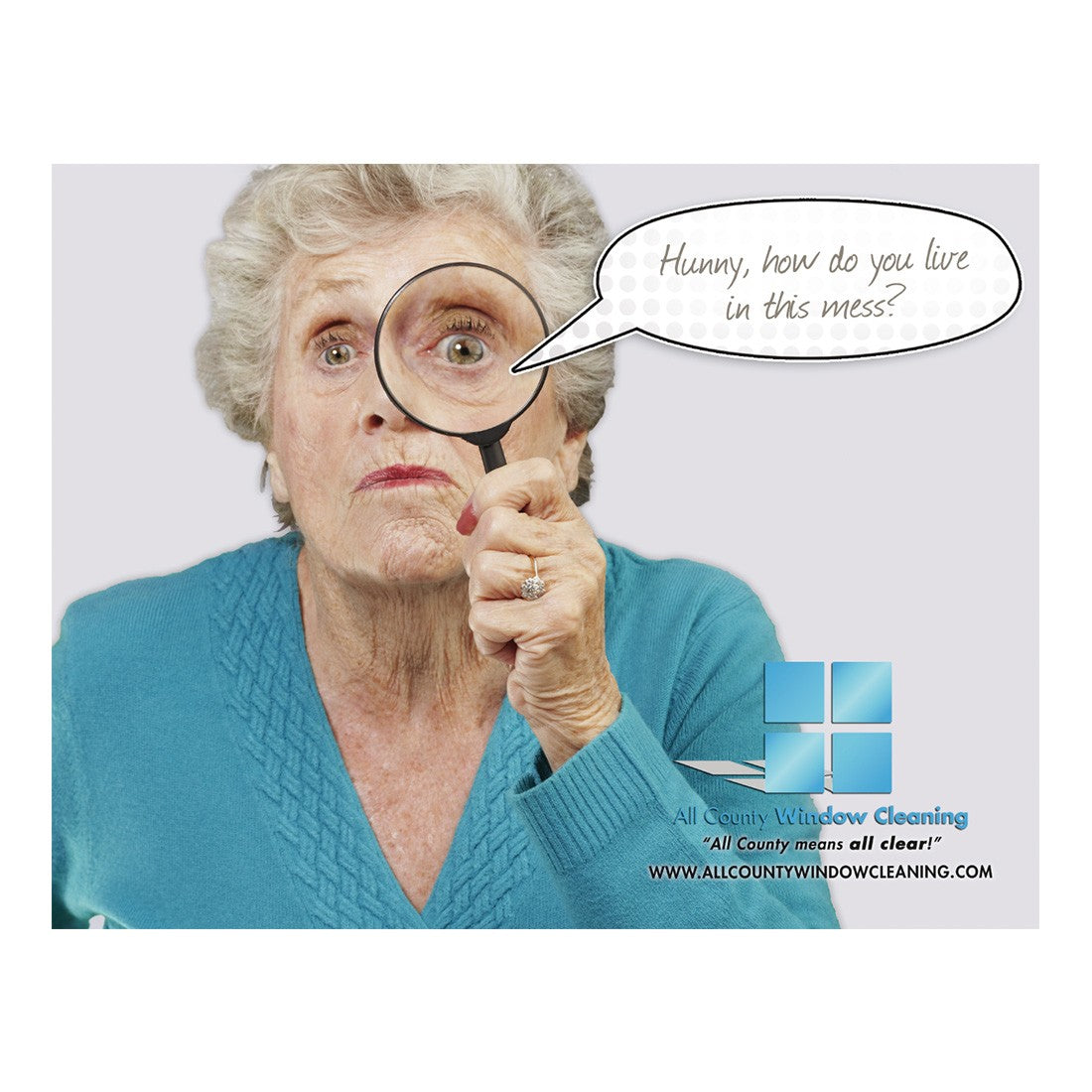 How Do You Live In This Mess Large Postcard Front Design