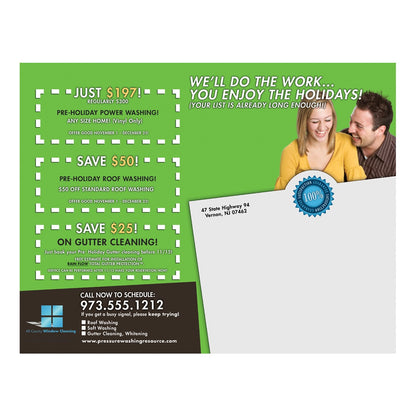 Clean The Gutters Honey Large Postcard Back Design