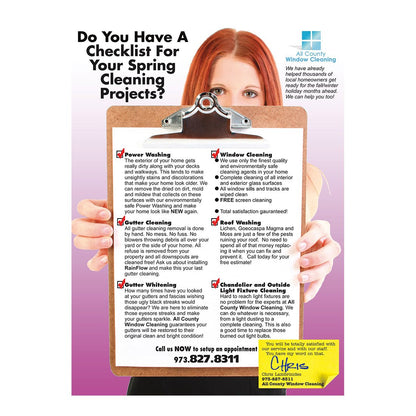 Spring Checklist Medium Postcard Front Design