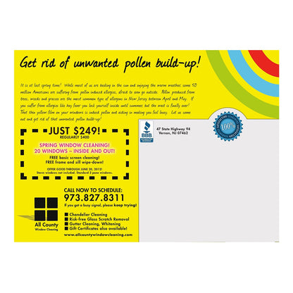 Wash Me Medium Postcard Back Design