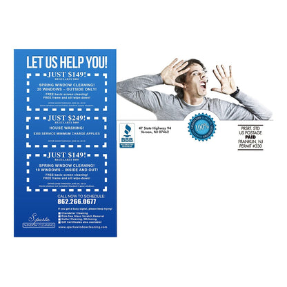 Too Clean To Be Eaten Medium Postcard Back Design