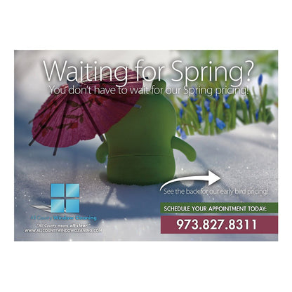 Waiting For Spring Medium Postcard Front Design