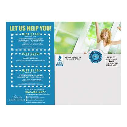 Spring Time Cleaning Time Medium Postcard Back Design