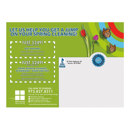 Spring Is In The Air Medium Postcard Back Design