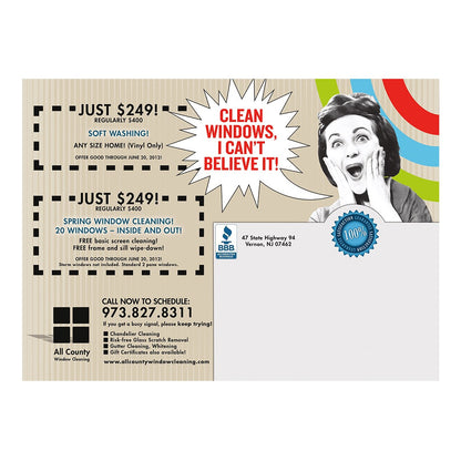 Give Mom A Break Medium Postcard Back View