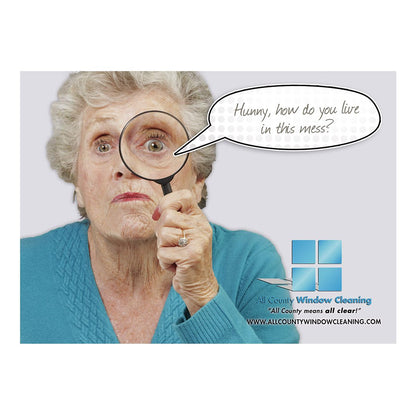 How Do You Live In This Mess Medium Postcard Front Design