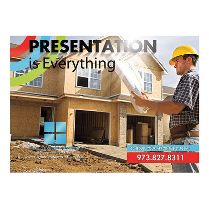 Builders Medium Postcard Front Design
