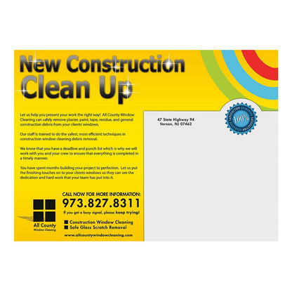 Builders Medium Postcard Back Design