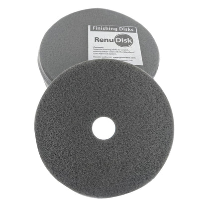 GlassRenu RenuDisks Grey 6 Inch Front View