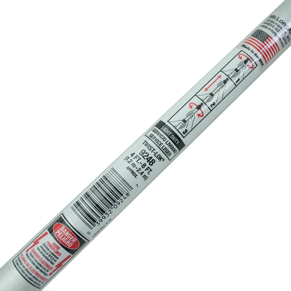 Mr. Longarm Twist-Lok Extension Pole | Window Cleaning | WCR