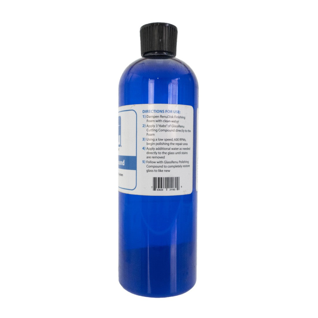 GlassRenu Cutting Compound - 16 oz Right Side View