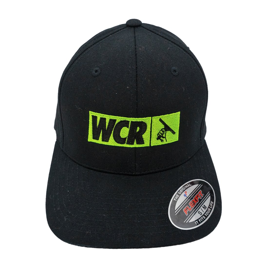 WCR Neon Green Hat Top Oblique View