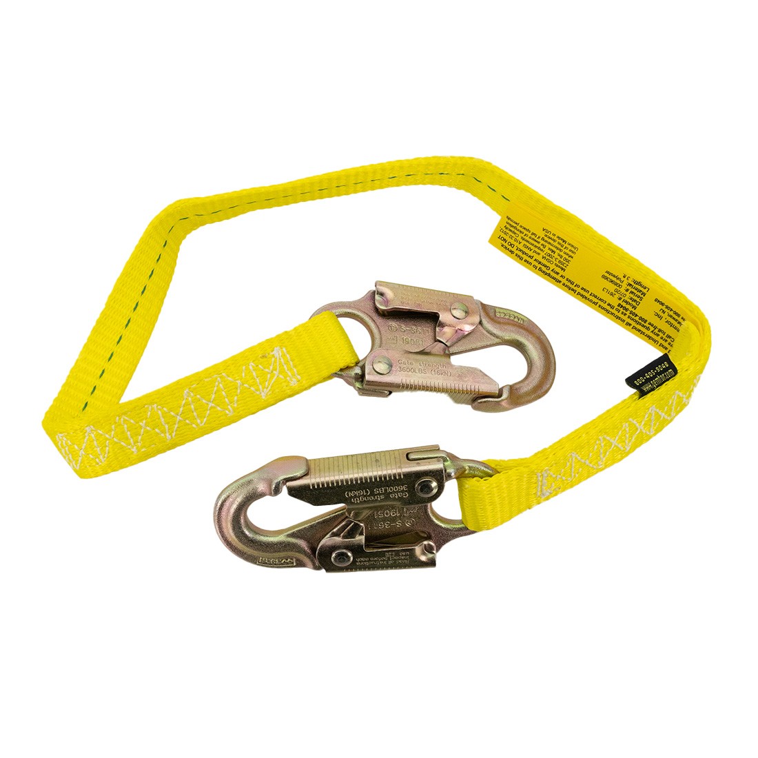 Gemtor Web Lanyard with Locking Snap Hooks Full View