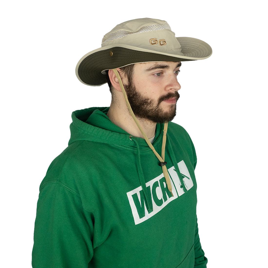 Glacier Glove Outback Hat Model Front View