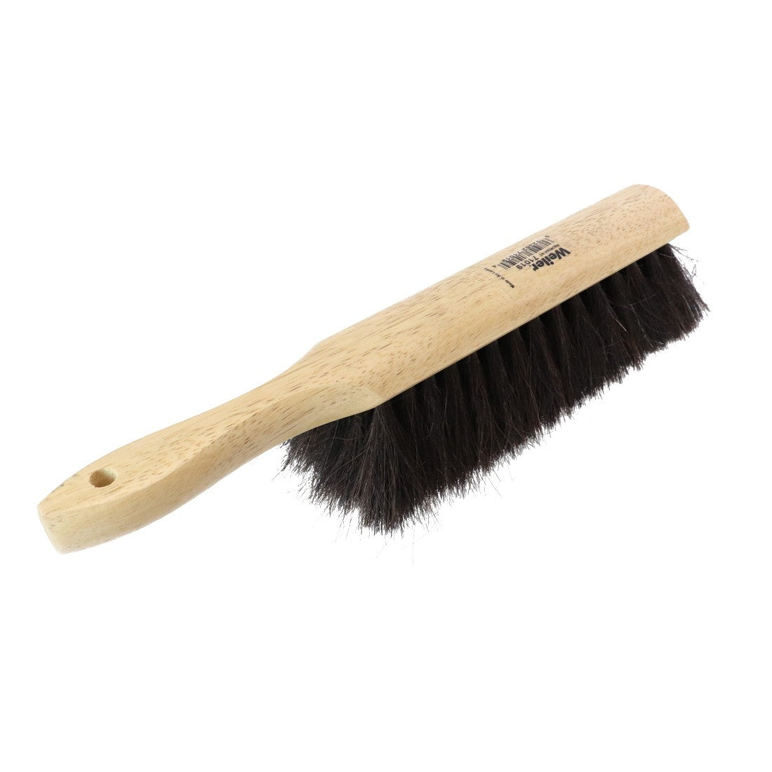 NICE Horsehair Fine Bristle Dust Brush - Side Oblique View
