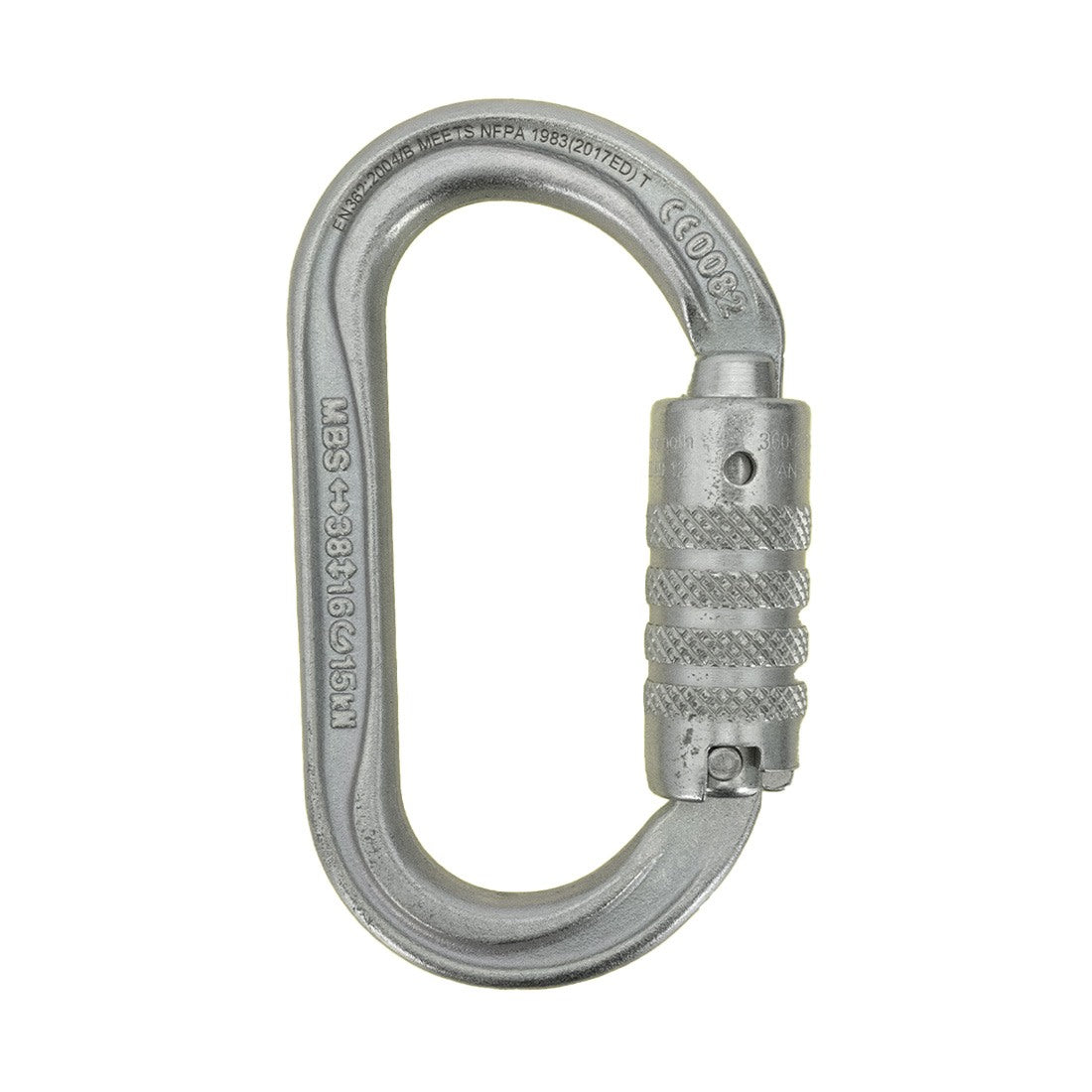 Petzl OXAN Triact-Lock Steel Carabiner Front View