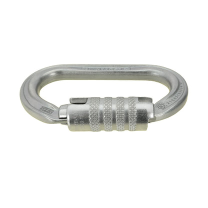 Petzl OXAN Triact-Lock Steel Carabiner Side View