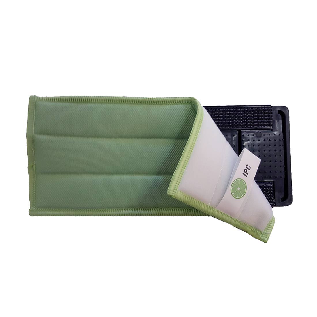 Pulex Replacement Head for Cleano - 10 Inch - Pad Partially Peeled Off Head View