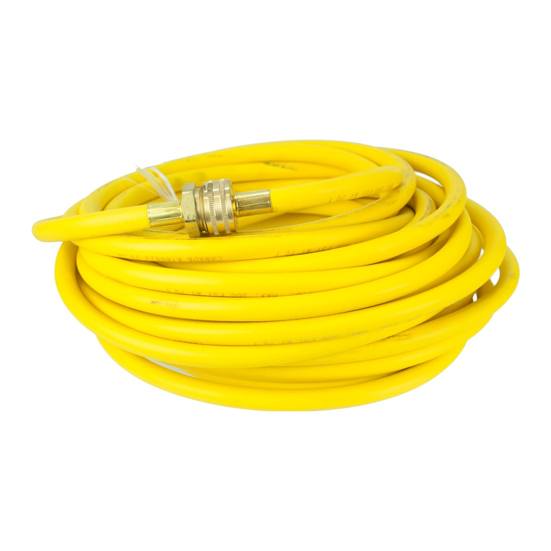 Pulex Add-On Hose for Hydro Cart - 100 Foot - Color Yellow - Fitting Connected Front View