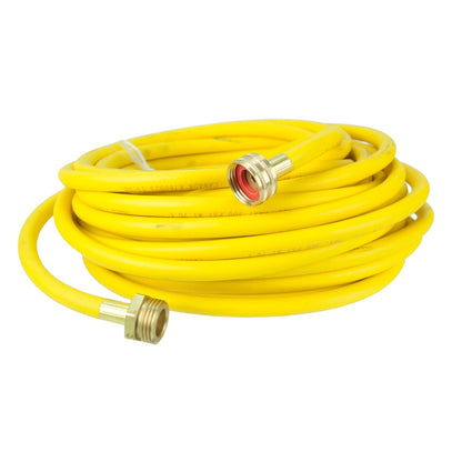 Pulex Add-On Hose for Hydro Cart - 50 Foot - Color Yellow - Fitting Detached Front View