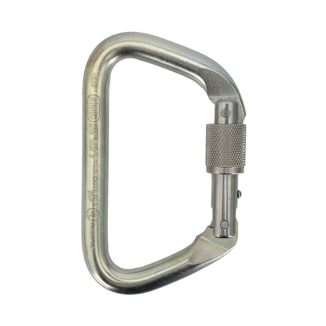SMC NFPA Steel Locking Carabiner - Large Front View