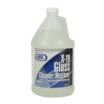 American Building Restoration X-19 Glass Cleaner and Restorer Front View