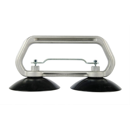 All Vac Double Cup Lifter Stainless Steel Inserts - 5 Inch - Front View