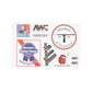 The AWC Magazine Subscription Only Sticker Pack Front View