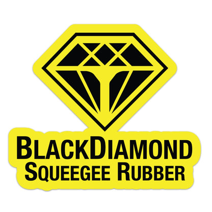 BlackDiamond Squeegee Rubber Stickers Front View