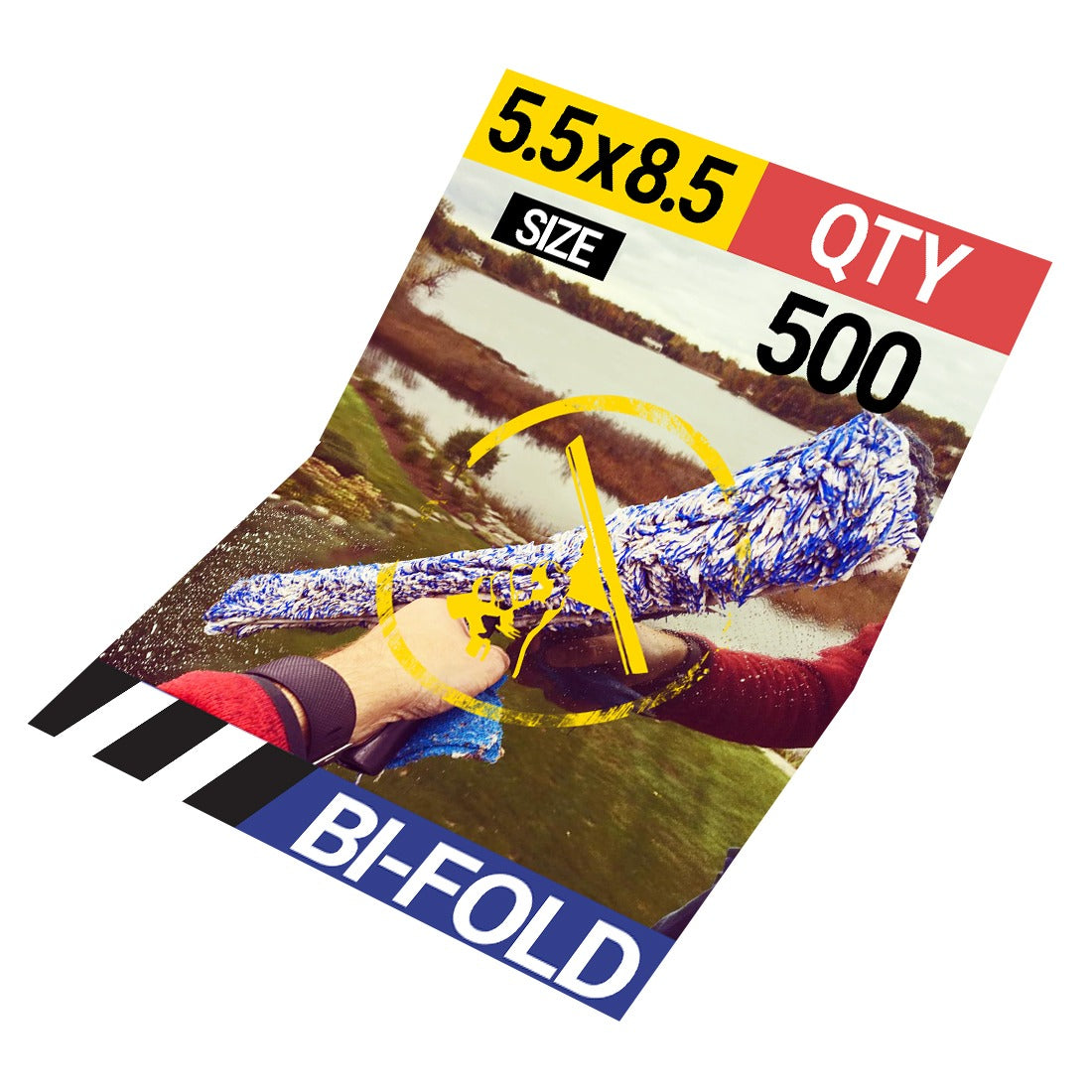 Brochure Bi-Fold 5.5 x 8.5 500 Front View