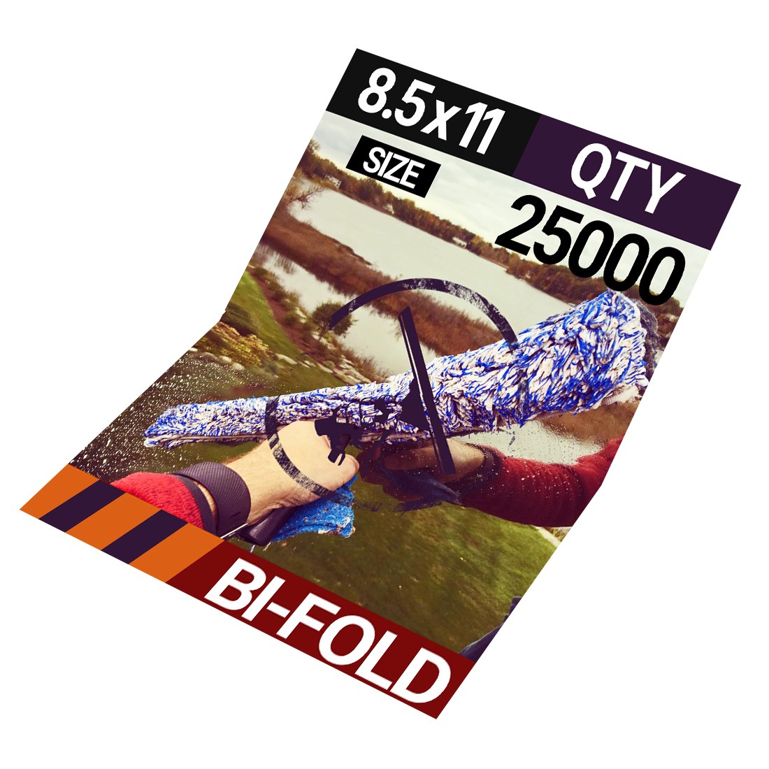 Brochure Bi-Fold 8.5 x 11 25000 Front View